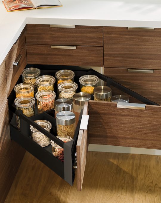 BLUM TANDEMBOX Cajon Space Corner Antaro Negro Terra Altura D 01